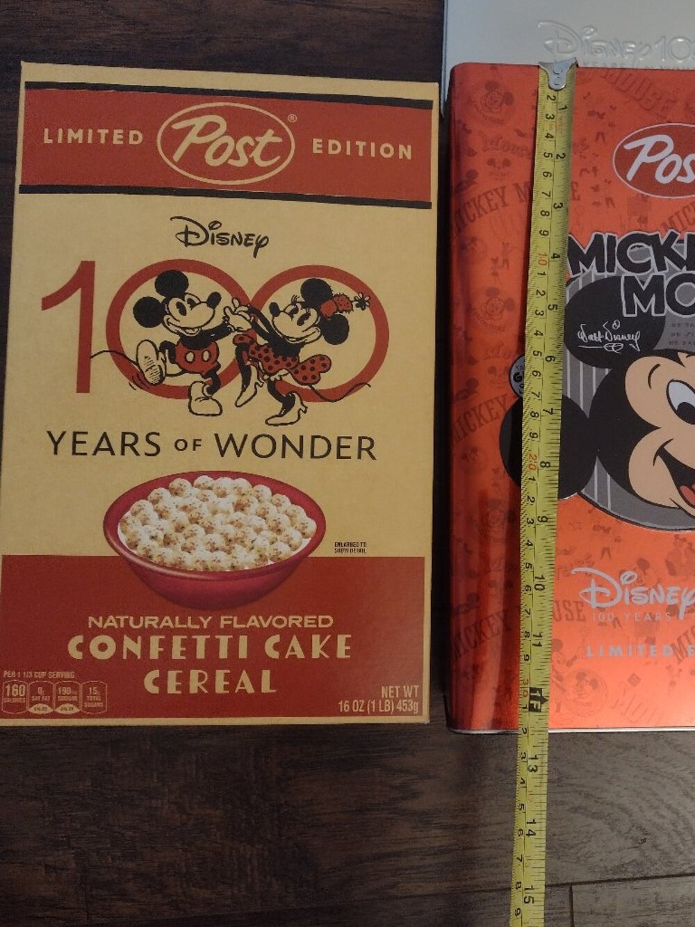 Post Mickey Mouse Club Disney's 100 Years of Wonder limited edition tin and cere
